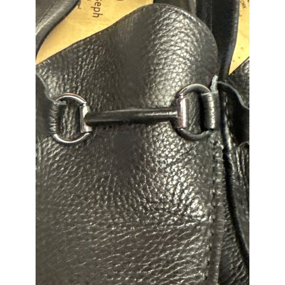 Marc Joseph Stafford Ave Men\'s Loafers  Black Pebbled Leather Cushion Size 12